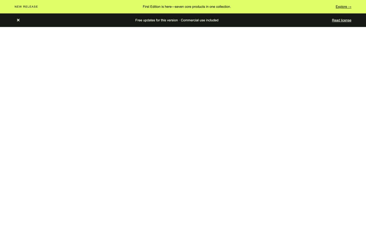 Announcement Bar Pair website preview