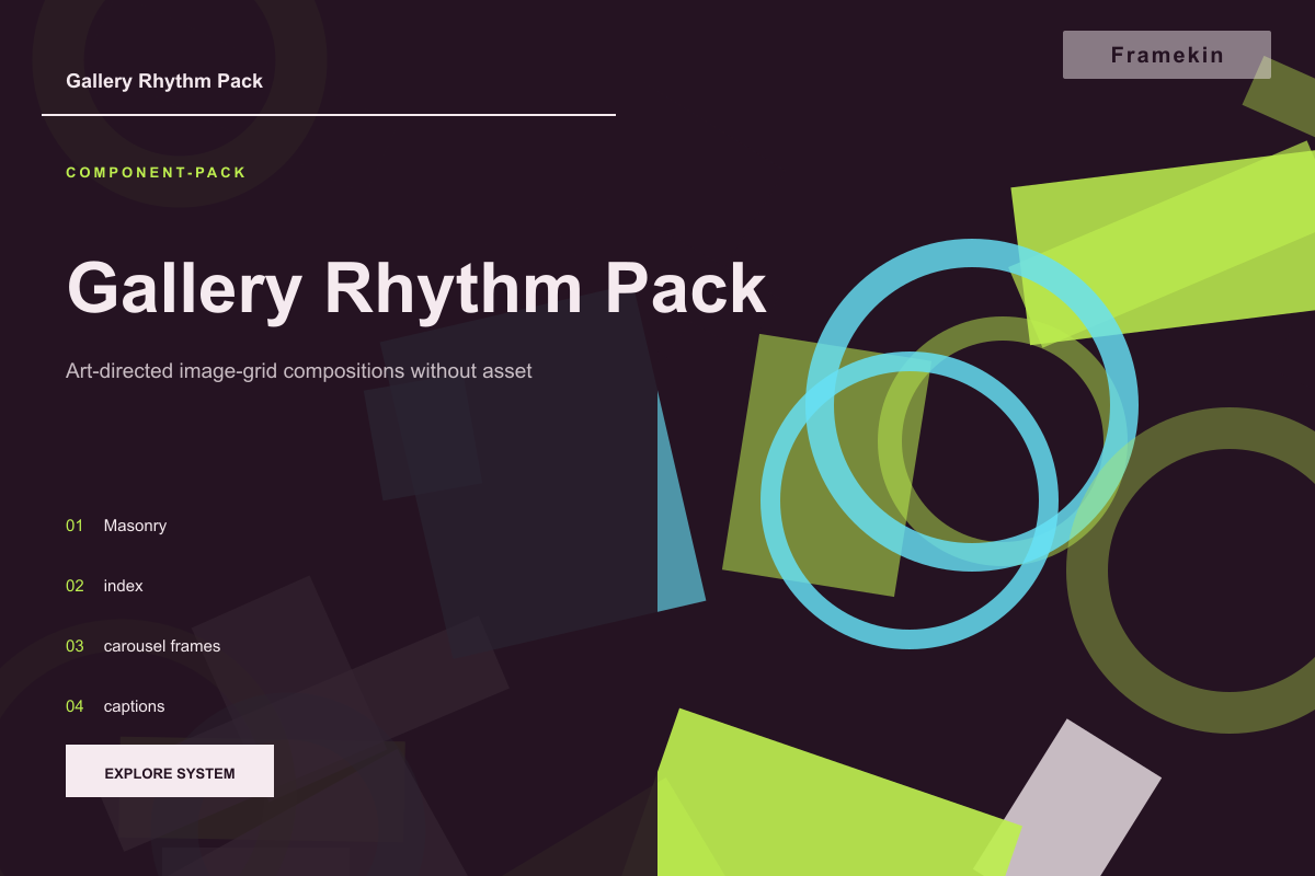 Gallery Rhythm Pack website preview