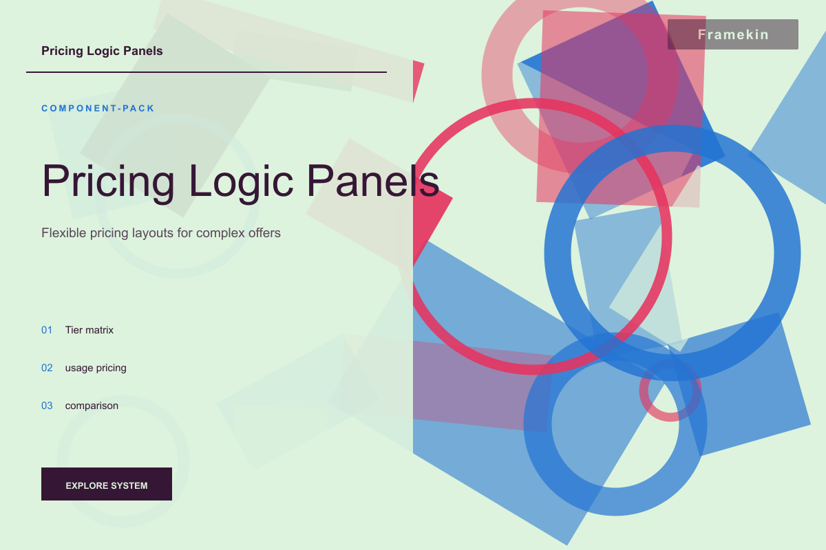 Pricing Logic Panels website preview