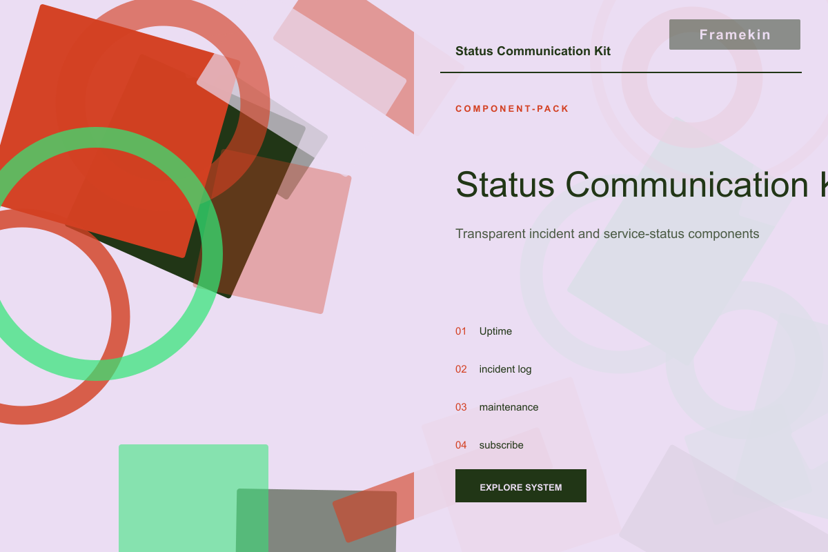 Status Communication Kit website preview