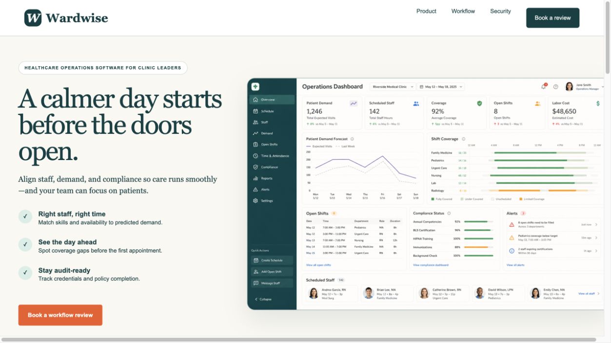 Wardwise website preview