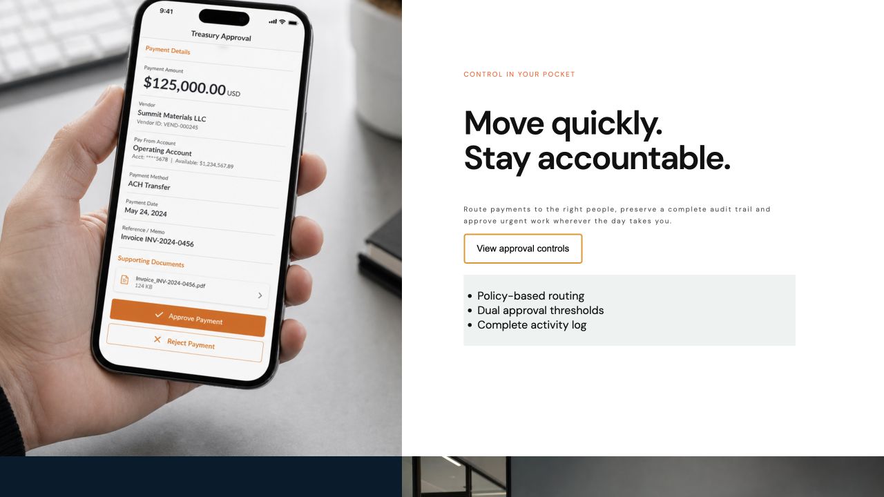 Northstar Treasury website preview