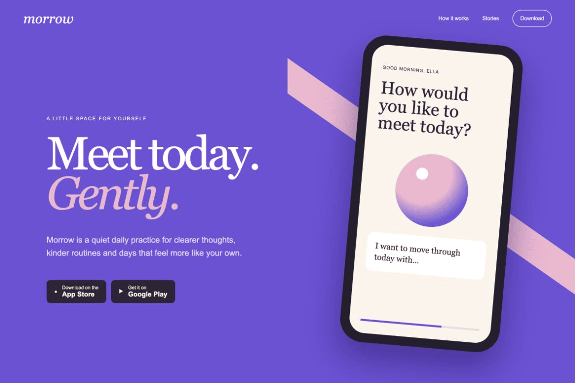 Morrow website preview