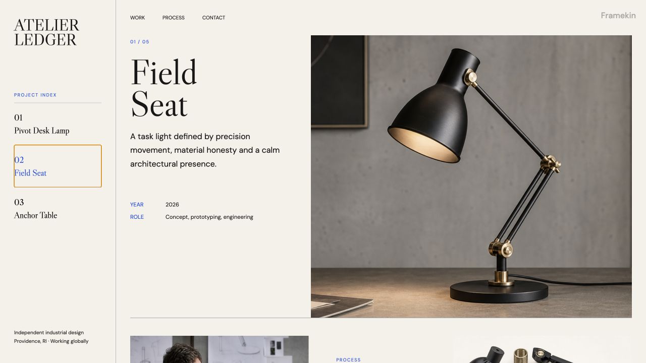 Atelier Ledger website preview